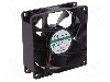 Ventilator 80x80x25mm, 12V DC, volum aer 69.29m3/h, lagar Vapo, SUNON - MF80251V1-1000U-A99