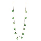 Cumpara ieftin Set 2 ghirlande globuri sticla verde 190x5x8 cm