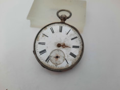 Ceas de Buzunar Argint - Perioada 1890-1900 foto