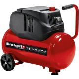 Compresor fara ulei Einhell TC-AC 200/24/8 OF, 1200 W, 8 bar presiune lucru, 24 l capacitate rezervor, 110 l/min debit aer refulat, 180 l/min debit ae