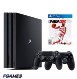 Consola Sony Playstation 4 Pro Ps4 1tb + Doua Controllere + Nba 2k21 PlayStation 4, Second-Hand
