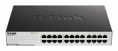 SWITCH D-LINK 24 porturi Gigabit, carcasa metal, &amp;quot;GO-SW-24G&amp;quot; (include timbru foto