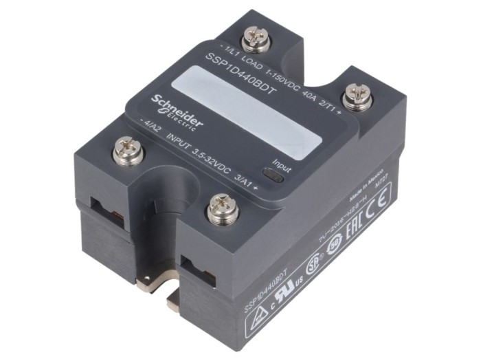 Releu semiconductor 40A, 1-150VDC