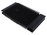 Radiator extrudat cu aripioare negru 120x218x37mm