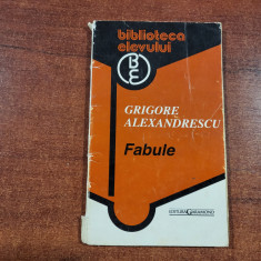 Fabule de Grigore Alexandrescu