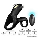 ARMONY - RANGER DOUBLE VIBRATOR RING FOR COUPLES BLACK, ARMONY FOR HIM
