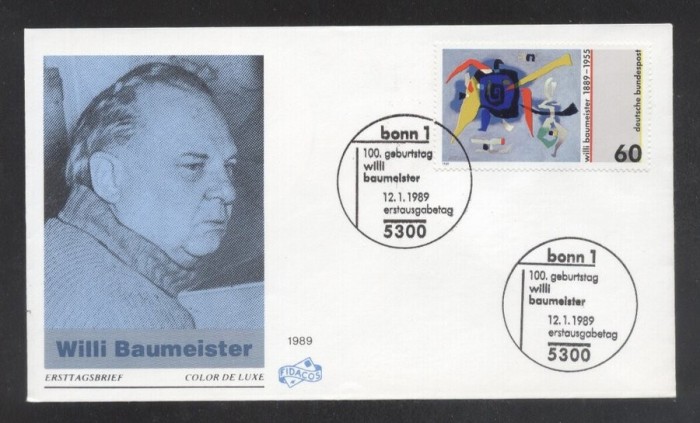 Germany 1989 Baumeister painting FDC K.267