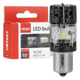 Bec LED LumiTec BA15S P21W 12V Full Canbus alba, inlocuitor pentru bec standard, pentru marsarier si lumini de semnalizare, 1 buc, AMiO 04688