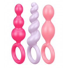 Set 3 Dopuri Anale Satisfyer Silicone Mix Culori