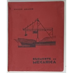 ELEMENTE DE MECANICA de ERNEST ABASON , 1935