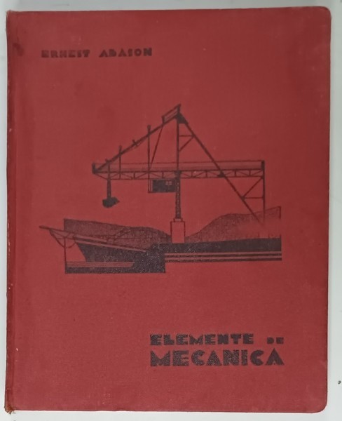 ELEMENTE DE MECANICA de ERNEST ABASON , 1935