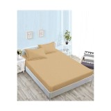 Cumpara ieftin Husa de Pat + 2 Fete de Perna Bumbac Damasc, Bej - XIA190