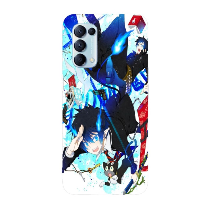 Husa compatibila cu Oppo Find X3 Lite model Rin and Yukio Blue Exorcist, Silicon, TPU, Viceversa