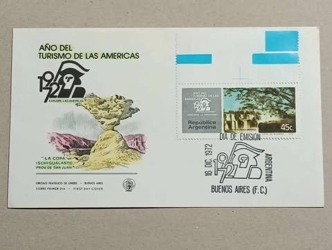 Argentina 1972 - anul turismului, FDC