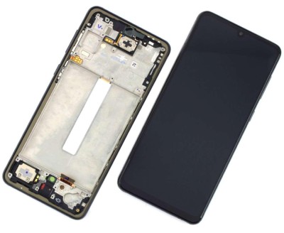Display Samsung Galaxy A33 A336 5G Display Service Pack cu Rama Negru Black foto