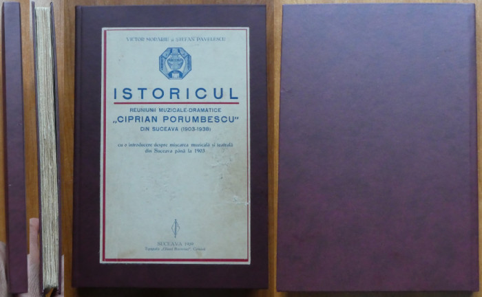 Victor Morariu , Istoricul reuniunii muzicale Ciprian Porumbescu , Suceava, 1939