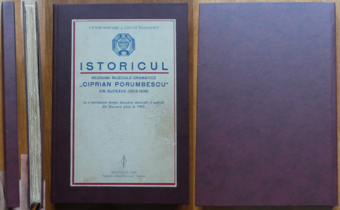 Victor Morariu, Istoricul reuniunii muzicale Ciprian Porumbescu, Suceava, 1939
