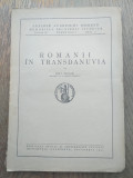 ROMANII IN TRANSDANUVIA DE ION I. NISTOR , 1941 / harta mare