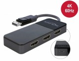 Multiplicator DisplayPort 1.4 la 3 x HDMI MST, Delock 87770