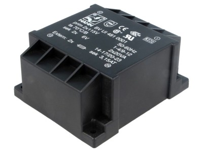 Transformator PCB &amp;icirc;ncapsulat 40VA 6V foto