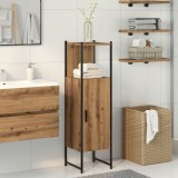 vidaXL Dulap de baie, stejar artizanal, 33x33x120,5 cm, lemn prelucrat