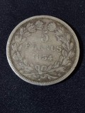 Franța 1834 B - 5 franci - Monedă de argint #1, Europa