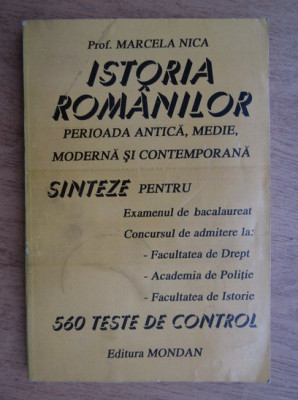 Marcela Nica - Istoria romanilor (1994) foto