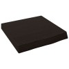 Blat de baie, maro inchis, 40x40x(2-6) cm, lemn masiv tratat