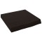 Blat de baie, maro inchis, 40x40x(2-6) cm, lemn masiv tratat