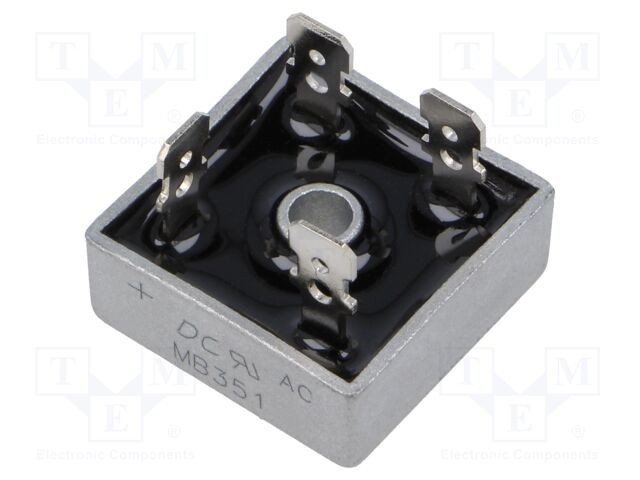 Punte redresoare monofazată DC COMPONENTS Urmax 100V 35A 400A MB-25