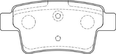 Placute frana Citroen C4 Grand Picasso 1 (Ua), C4 Picasso 1 (Ud) SRLine parte montare : Punte spate