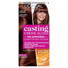 Vopsea de Par Semipermanenta L&amp;#039;OREAL Paris Casting Creme Gloss 454, 180 ml, Fara Amoniac, Chocolate Brownie, Vopsea de Par L&amp;#039;OREAL Paris, Vopsea de Pa foto