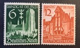 Germania (Deutsches Reich 1939) Seria Completă "Danzig ist deutsch" (6Pf Verde &amp; 12Pf Roșu, MINT / Neștampilate) CLK1