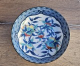 VAS DIN PORȚELAN VINTAGE KAMAJIRUSHI, DECORAT MANUAL
