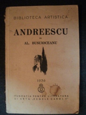 ANDREESCU de AL. BUSUIOCEANU 1936 foto