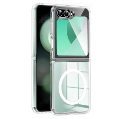 Husa pentru samsung galaxy z flip 6, atasare magnetica, magsafe, clear foto