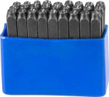 Set poansoane litere HR59104, inaltime caractere 4 mm, 27 piese