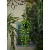 Emerald Tufă suspendată artificială Ceropegia &icirc;n ghiveci, 50 cm