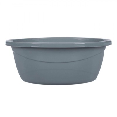 Lighean Plastic Universal, Model Rotund, Capacitate 2.7L, Culoare Gri foto
