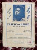 Partitura Vintage Interbelica Traiesc Pentru Iubire, Michael Jary, Stefan Kiritescu, Muzica German/Romana