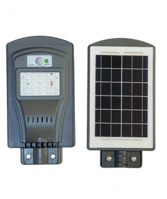Lampa solara proiector stradal panou solar 30w senzor miscare lumina 40cm foto