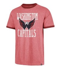 Washington Capitals tricou de bărbați Belridge 47 Capital Ringer Tee - L