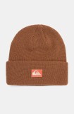 Quiksilver caciula culoarea maro, din tricot gros