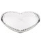 Bol de sticla elegant Pufo Heart pentru servire alune, fistic, bomboane, gustari, 22 cm