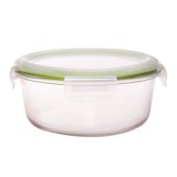 Vas din sticla borosilicata cu capac inchidere ermetica 950ml Grunberg VY950RD