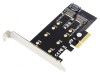 Adaptor PCIe M.2 dual 6Gbps