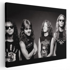 Tablou afis Metallica trupa rock 2298 Tablou canvas pe panza CU RAMA 80x120 cm
