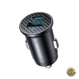 Incarcator Auto Joyroom JR-CCN16 Mini 12W 2.4A 1 x USB-A - 1 x USB-C Negru
