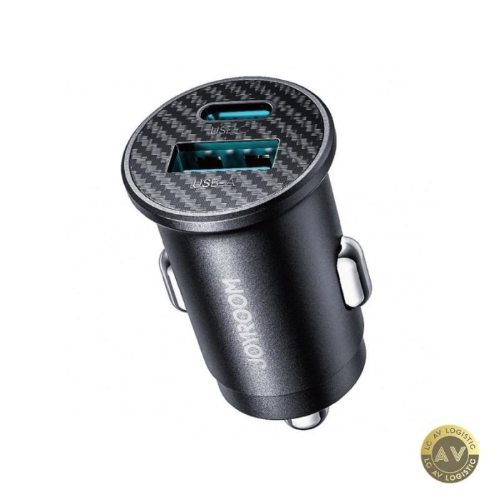 Incarcator Auto Joyroom JR-CCN16 Mini 12W 2.4A 1 x USB-A - 1 x USB-C Negru