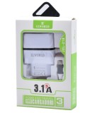 Incarcator Universal Usb cu 3 Porturi si Cablu Micro Usb Elworld JXL 218